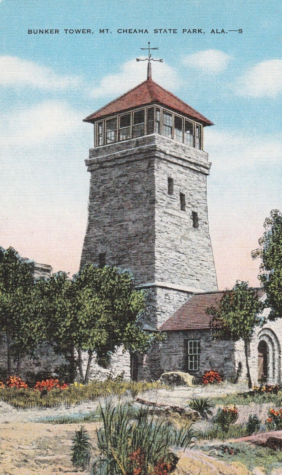 BUNKER TOWER, MT. CHEAHA STATE PARK, ALABAMA, C.1940\'S.