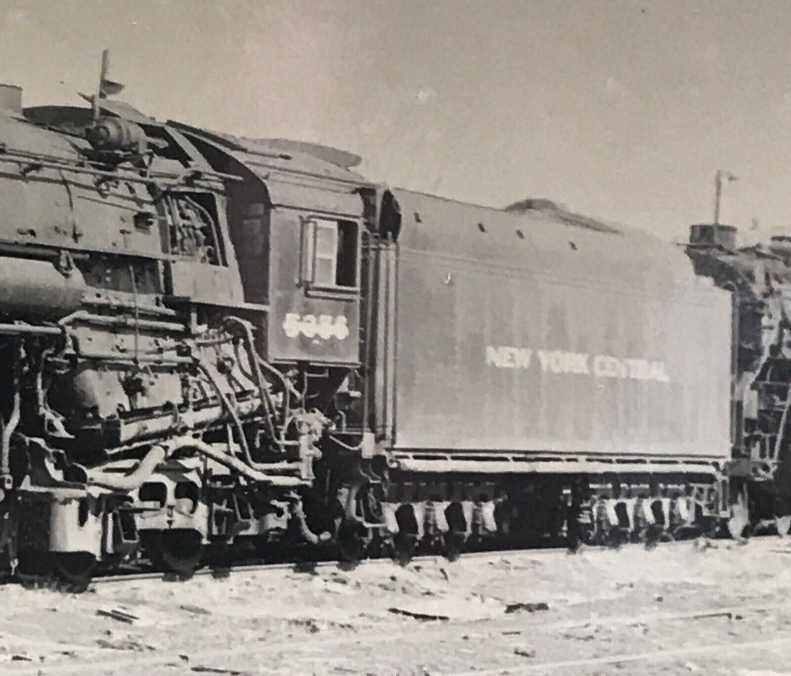 New York Central Railroad NYC #5356 4-6-4 Alco Locomotive Photo Sterling IL 1955