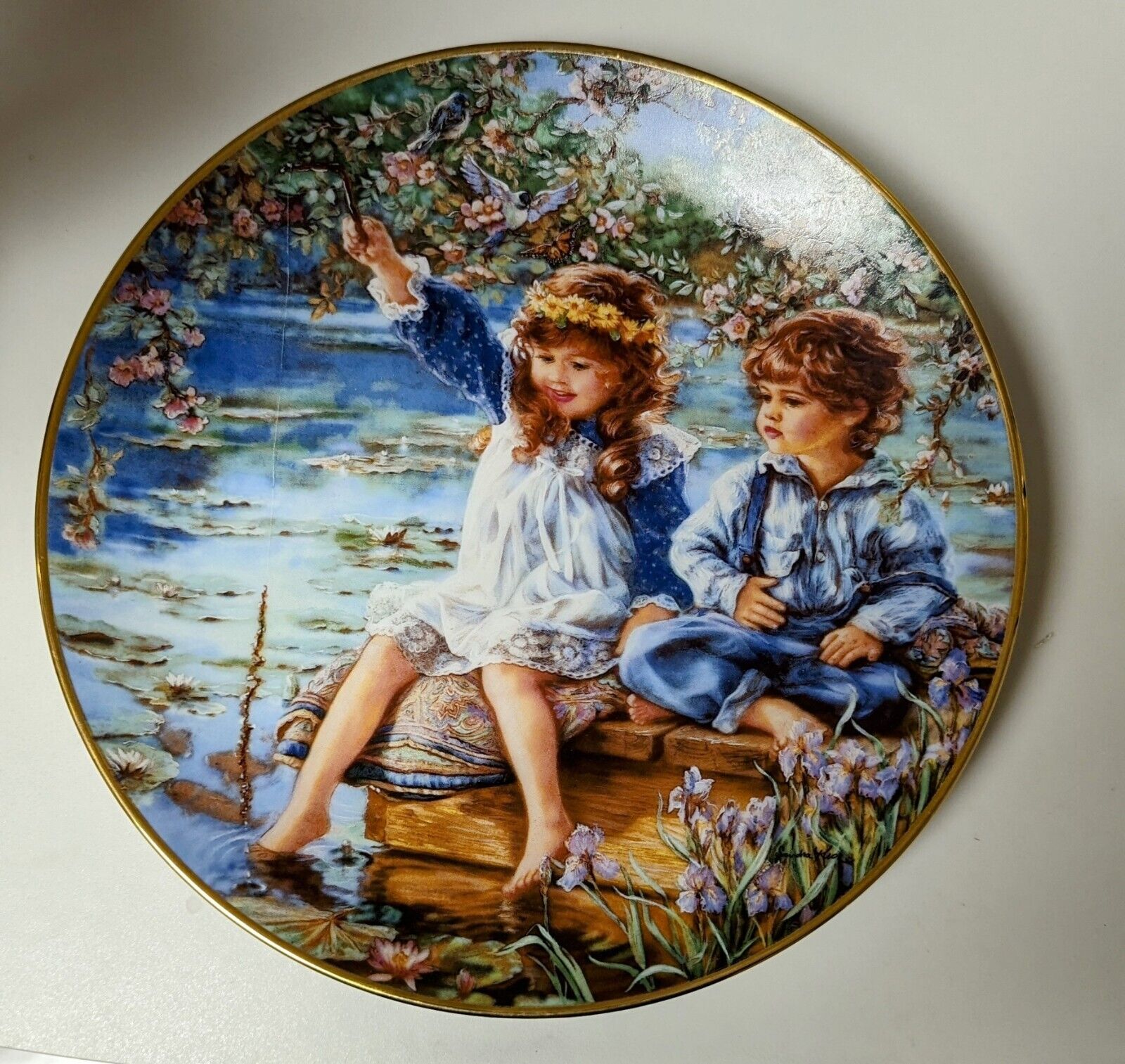 Patience Plate #2351F Sandra Kuck Reco Collection