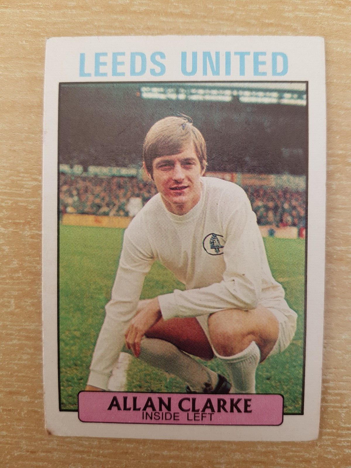 A&BC PURPLE BACK FOOTBALL CARD 1971 #27 ALLAN CLARKE