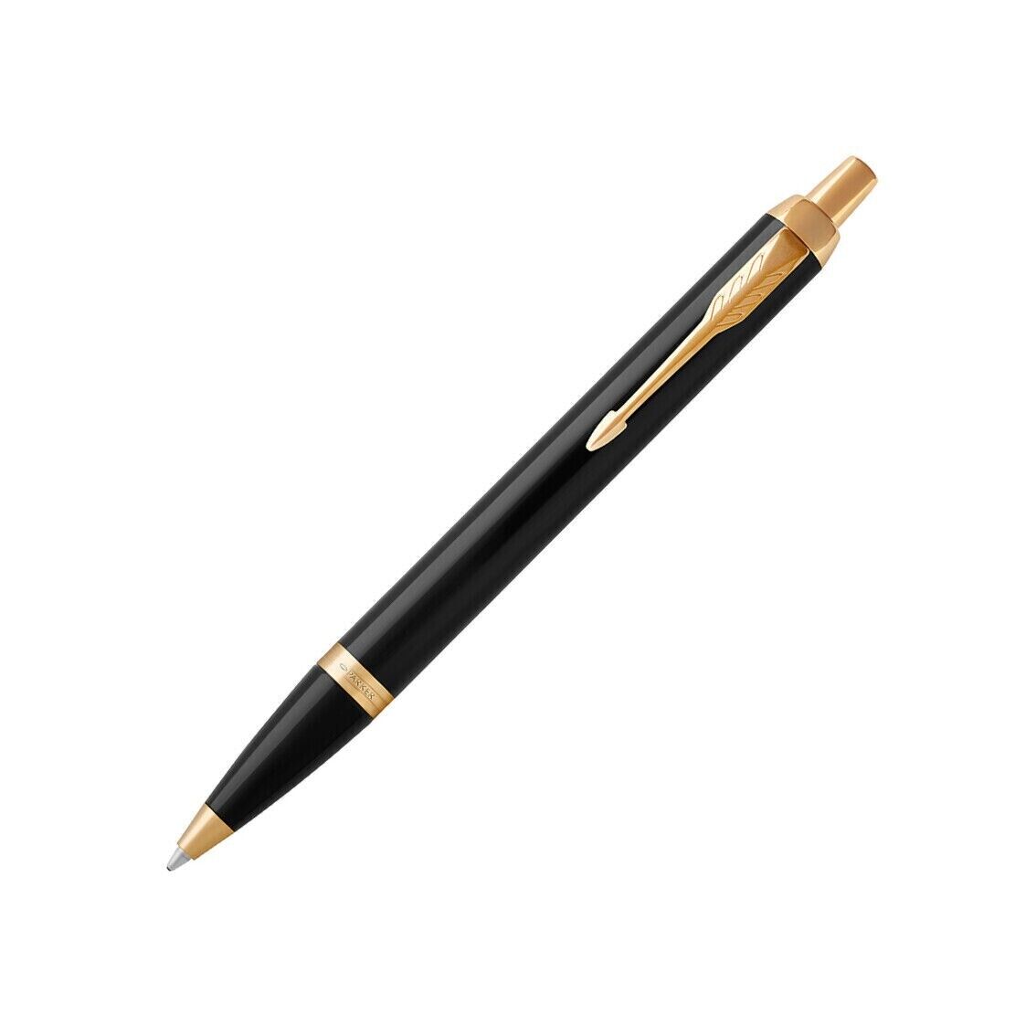 Parker  IM Ballpoint Pen Lacquer Black & Gold  Blue Ink New In Box