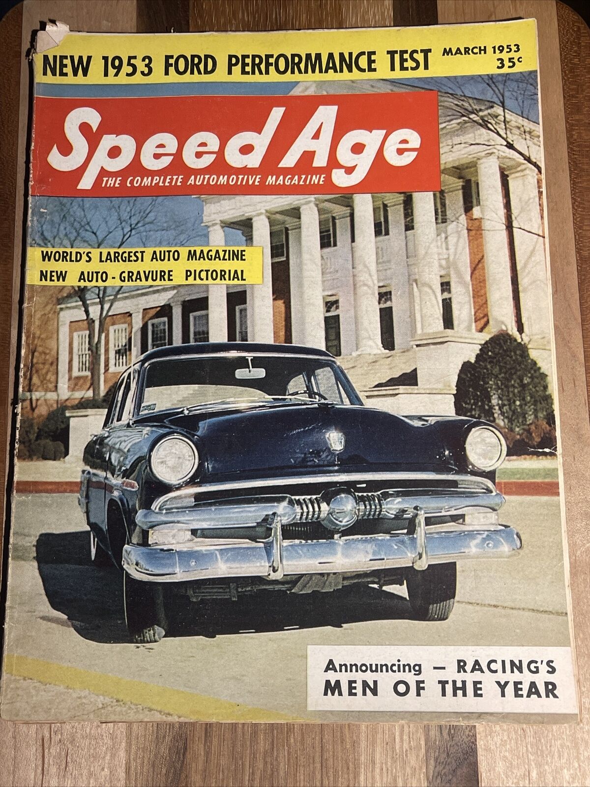 1953 Speed Age Magazine, Golden Anniversary Ford Cover