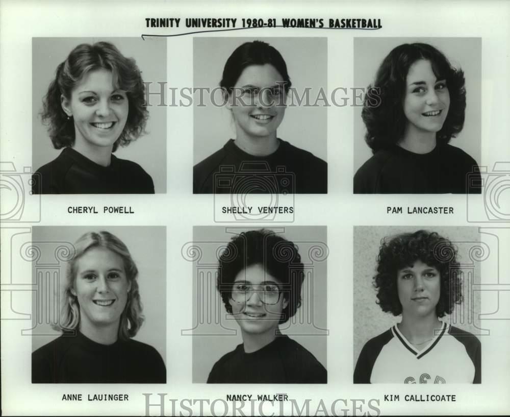 1980 Press Photo Trinity University Women's Basketball Team Member Portraits