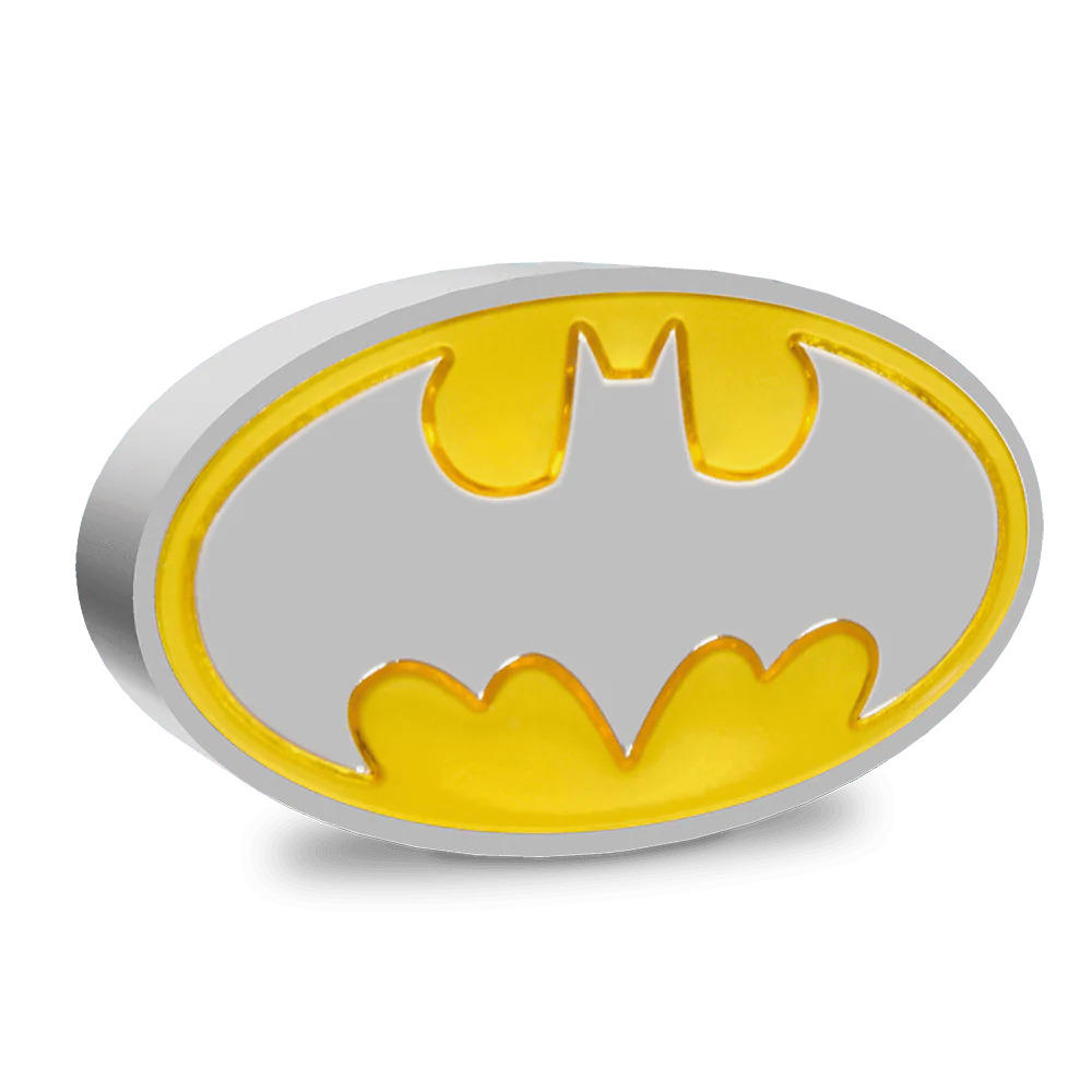 DC COMICS - BATMAN Logo 1oz Pure Silver Coin - NZ Mint