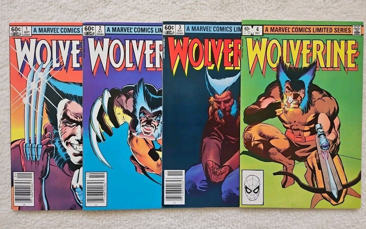 Wolverine #1-4 Limited Series 1982 Frank Miller VF Newsstand/Direct
