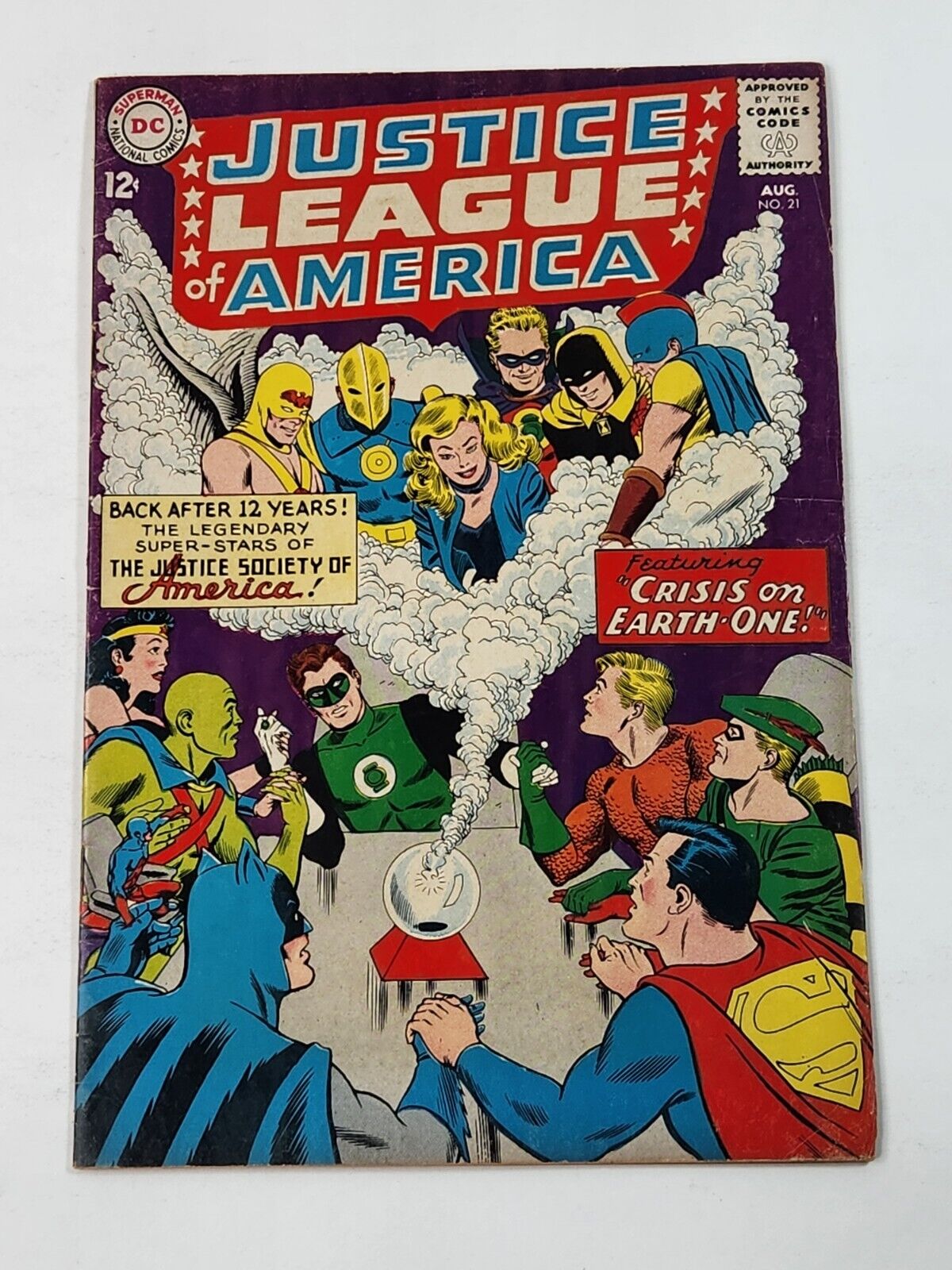 Justice League of America 21 1st Meeting JSA & JLA Key Issue Silver Age 1963