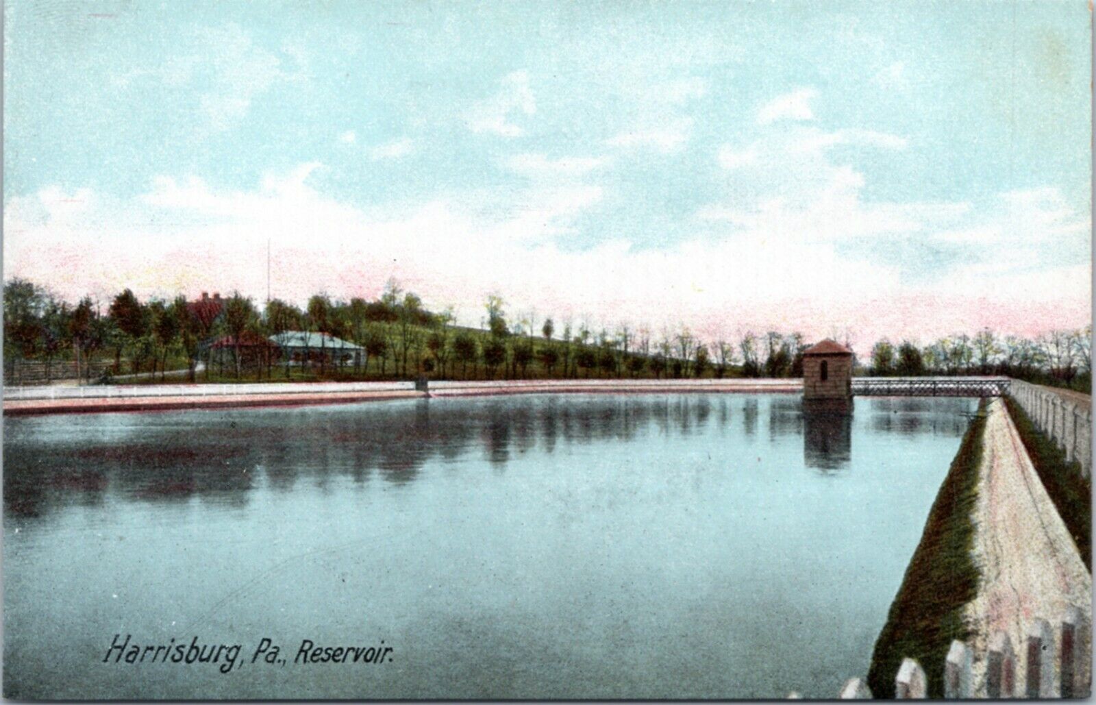 postcard Harrisburg, PA - Reservoir