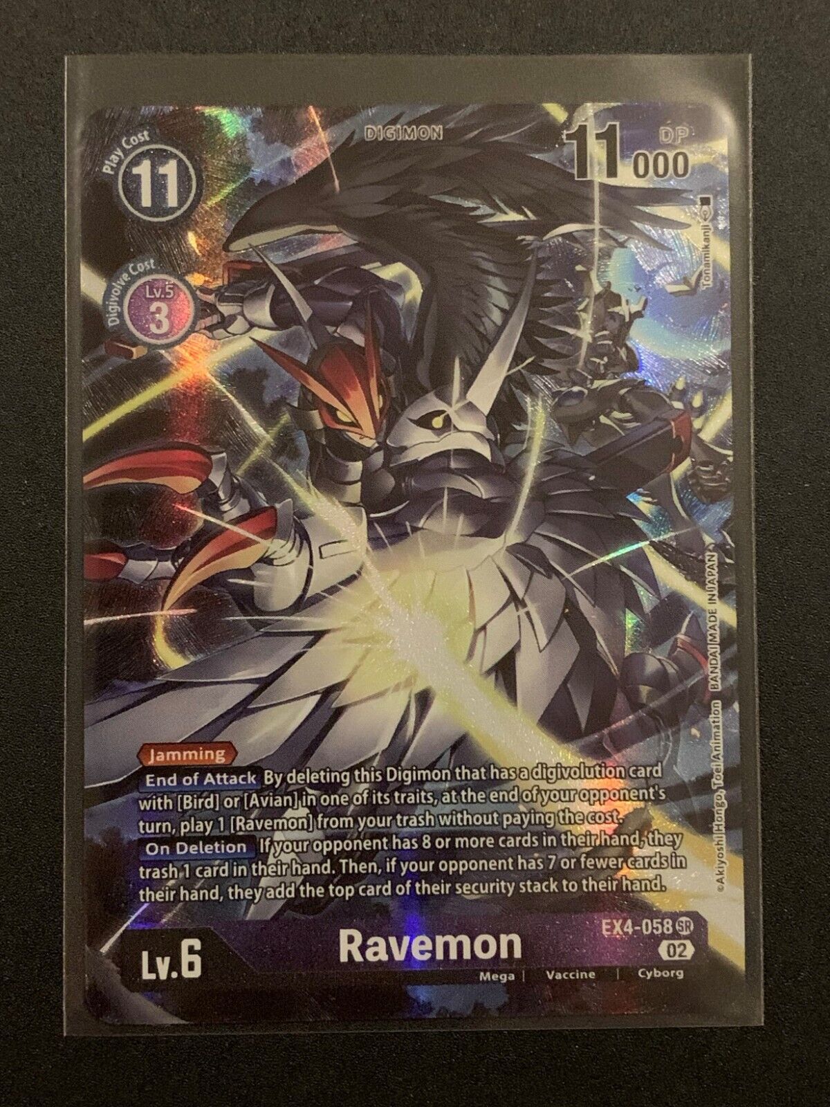 Ravemon | EX4-058 SR | Purple | Alt Art | Alternitive Being | Digimon TCG