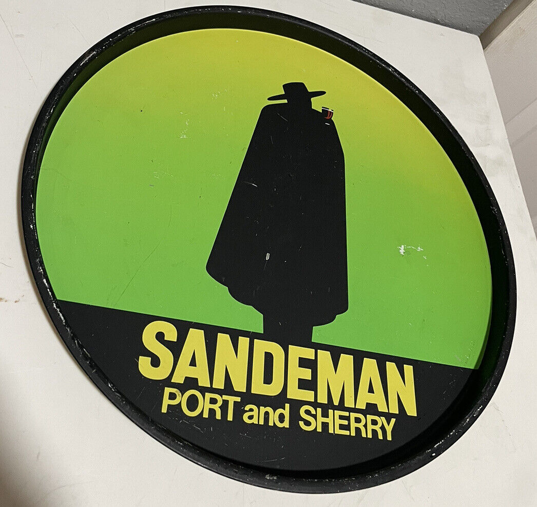 Vintage 1960s Sandeman Port and Sherry Drink\'s Bar Tray ￼
