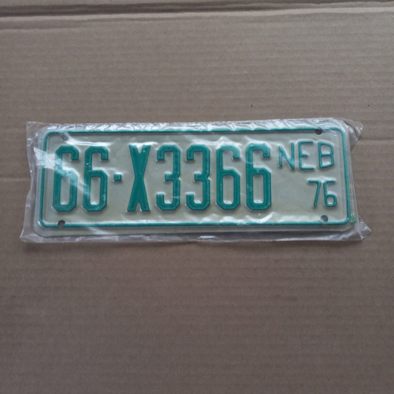 1976 Nebraska TRAILER License Plate - \