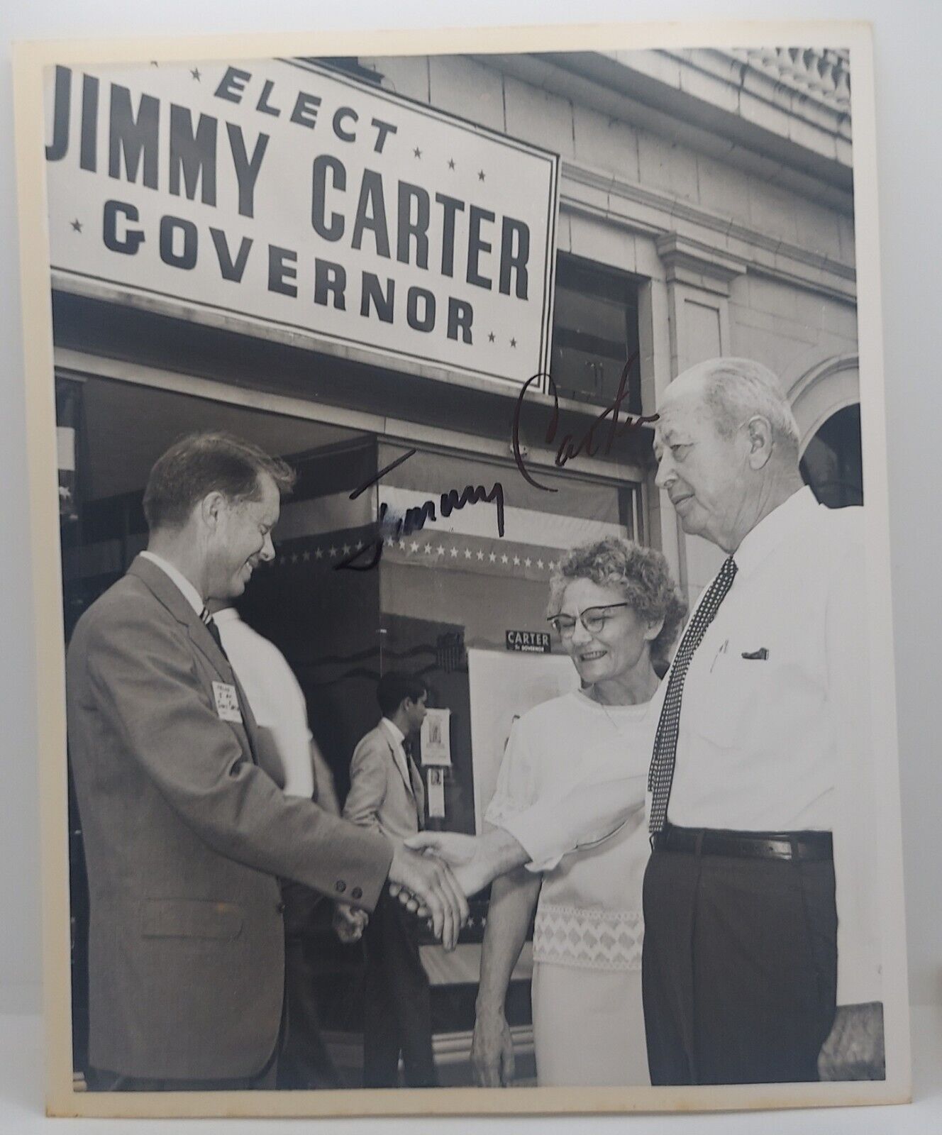 Jimmy Carter For Georgia Governor 8x10 Signed Vintage Photo Full Signature 