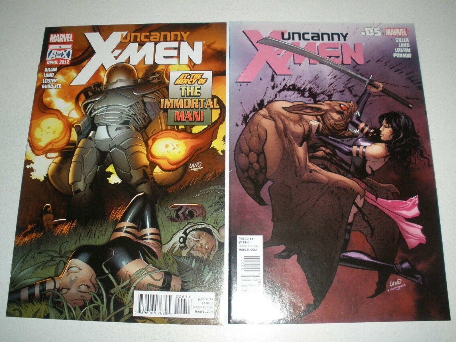 Marvel Comics Uncanny X-Men # 5 6 High Grade (2010) A vs X