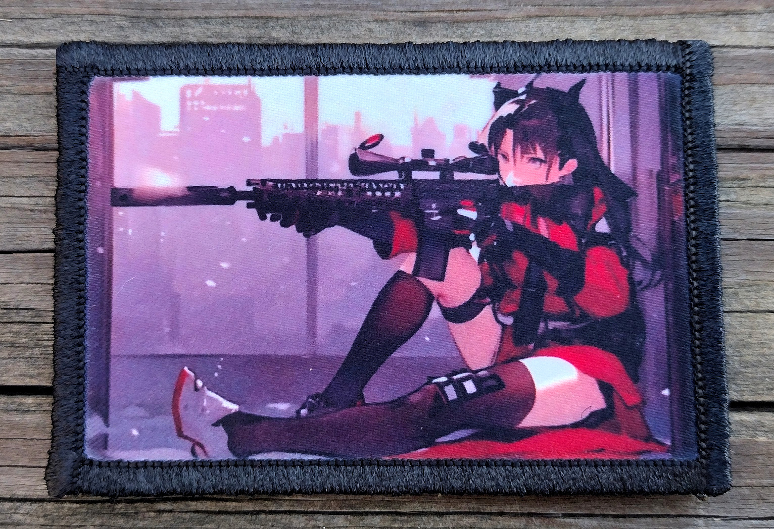 Girl Sniper Morale Patch Hook and Loop Army Custom Sexy Tactical Anime 2A Gear
