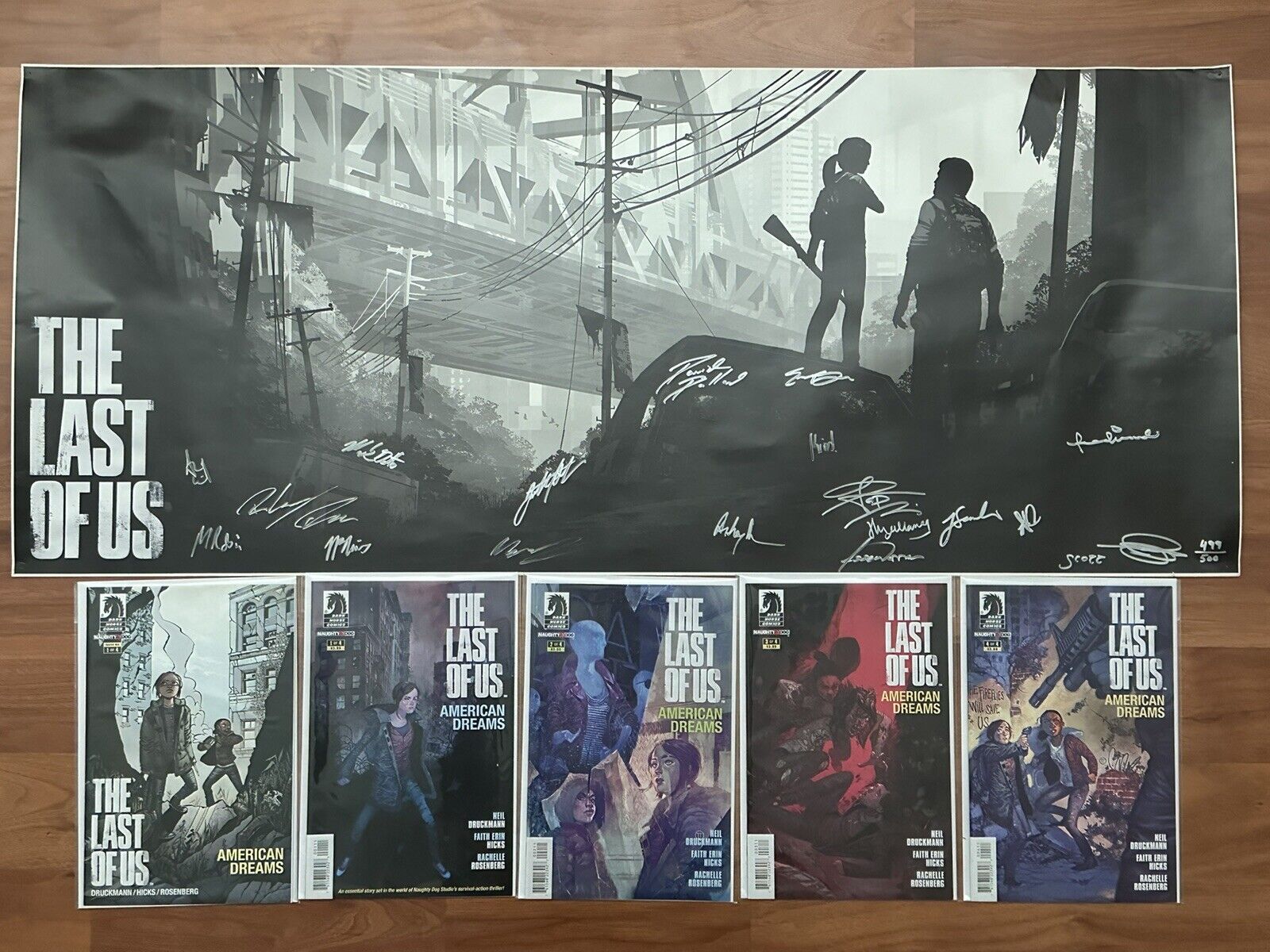 The Last Of Us: American Dreams [#1 Variant + #1-4 First Prints] & Signed Poster