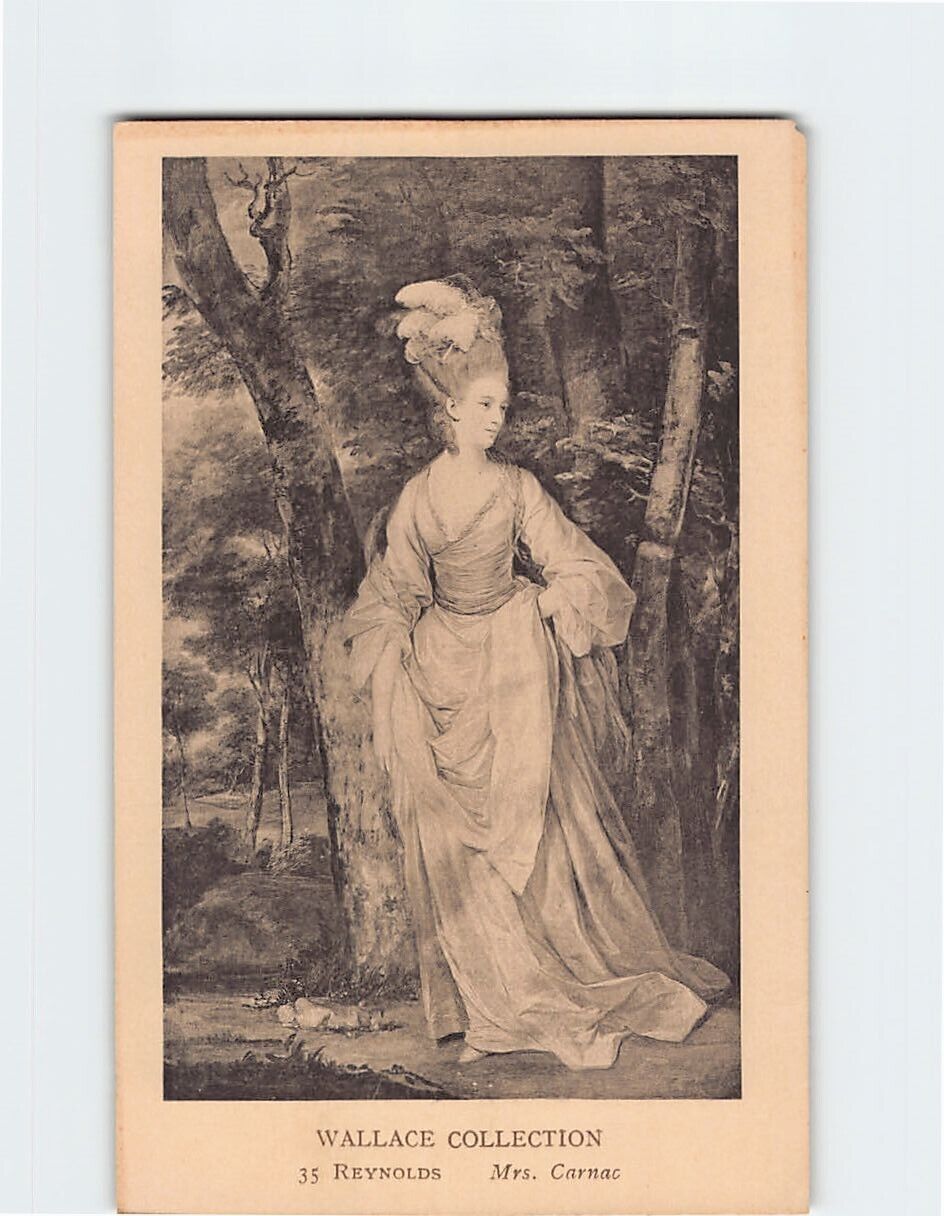 Postcard Mrs. Carnac By Reynolds Wallace Collection London England