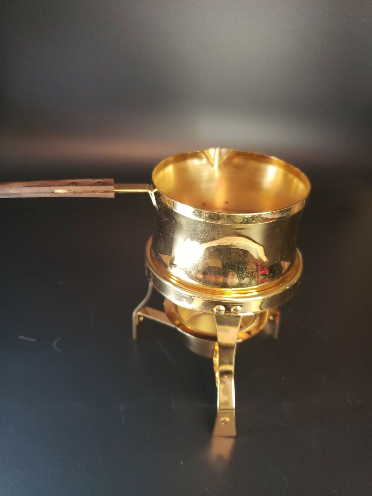 24kt Electroplated Melting Pot w/stand