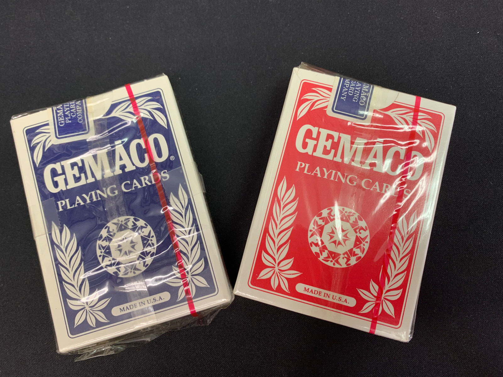 Gemaco Playing Cards -Casino Quality- LOT of 6 SEALED-NOT CANCELLED- RED & BLUE