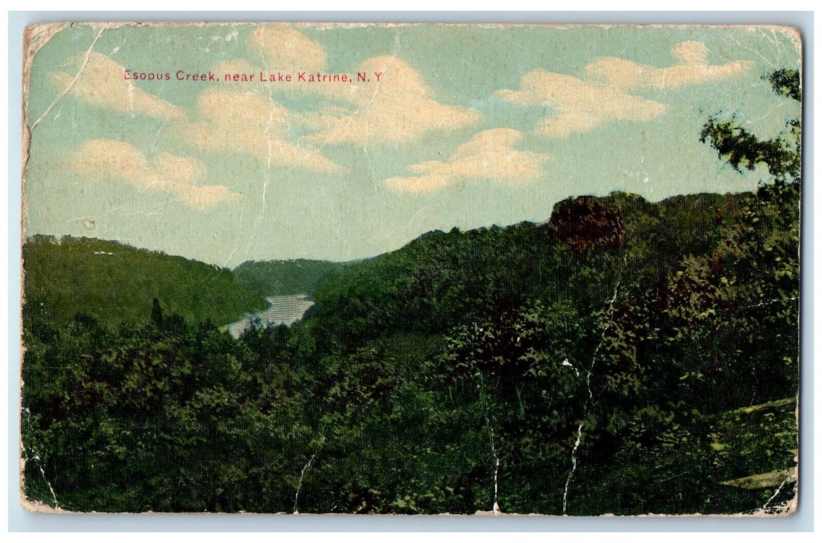 c1910\'s Esopus Creek Near Lake Katrine New York NY Posted Antique Postcard