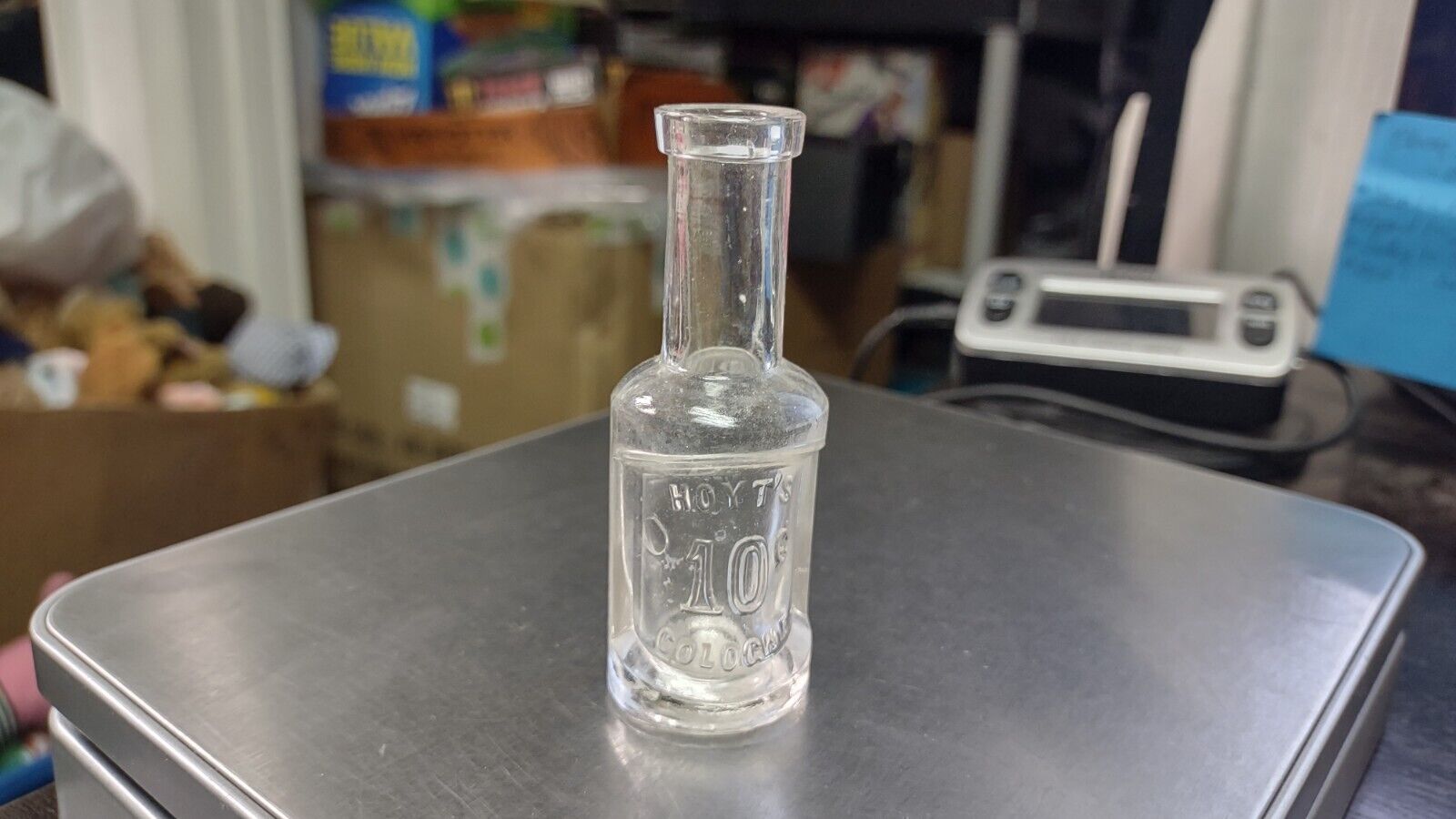 Antique Vintage Glass Hoyt\'s 10-Cent Cologne Bottle 3\
