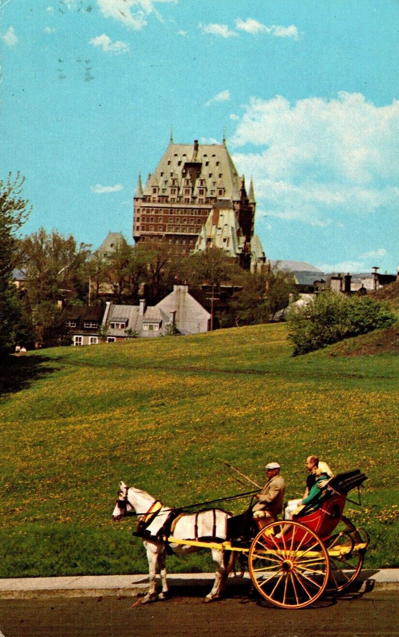 Quebec City CA-Canada Sightseeing Horse Driven Carriage Vintage Postcard