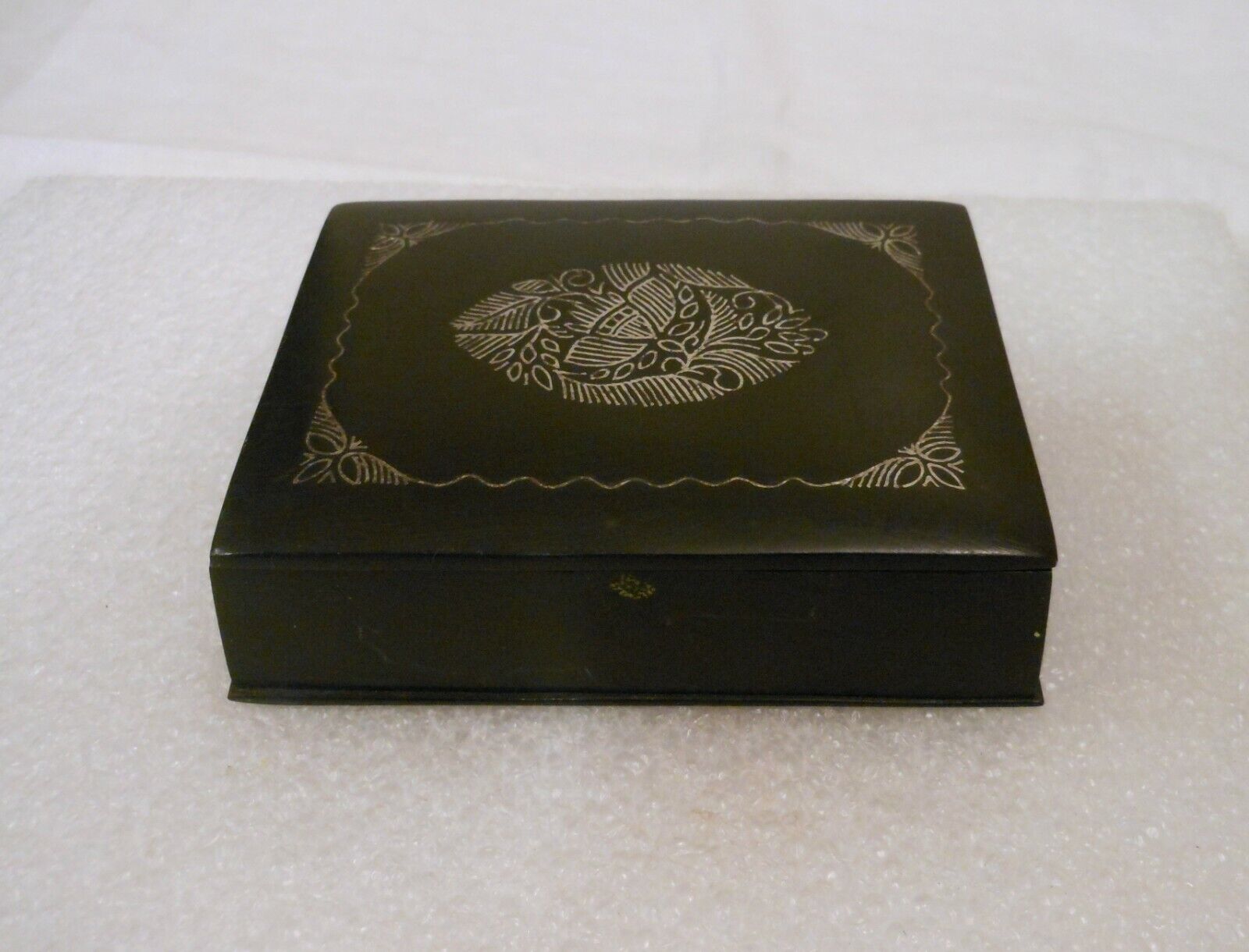 Black Metal Trinket Box