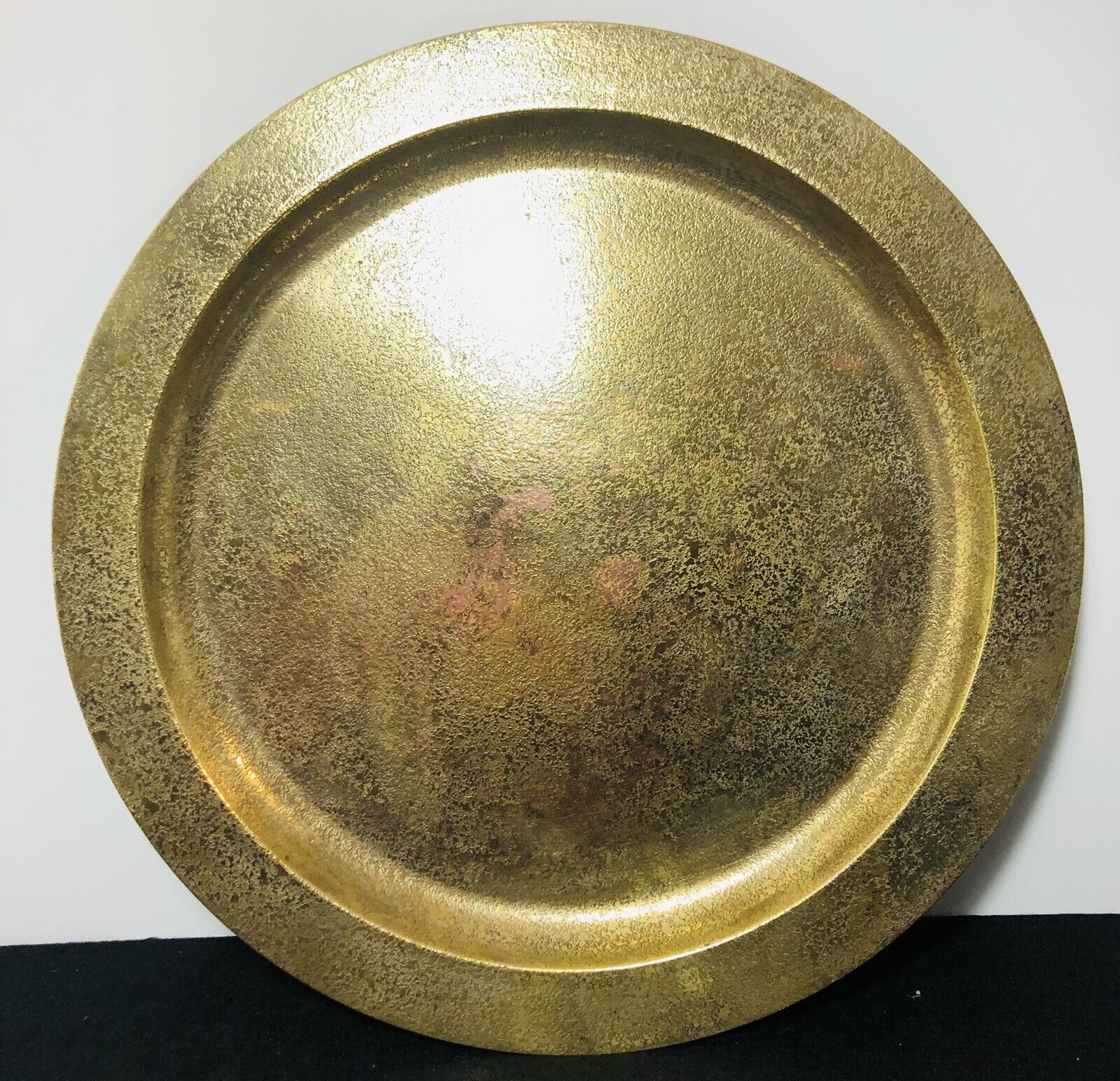 Antique Tiffany Studios Hammered Bronze Tray #1721 c1900 New York Stamped 12”