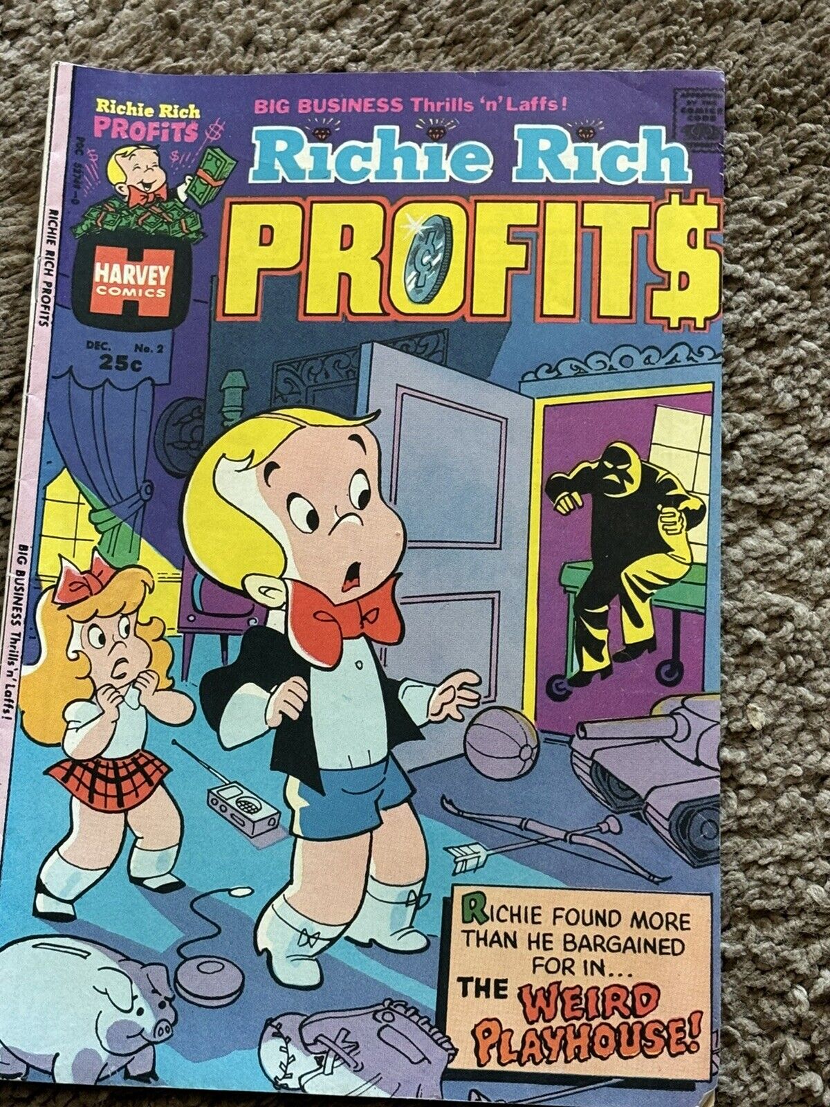 VINTAGE RICHIE RICH PROFITS COMIC BOOK #2 1974