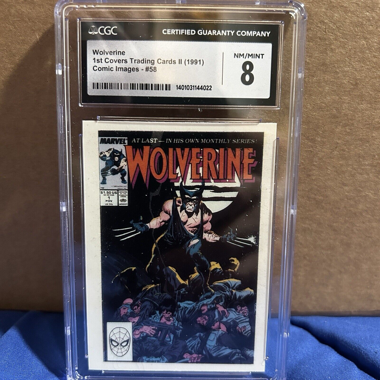 1991 Comic Images Marvel 1st Covers Series 2 Wolverine #58 CGC 8 