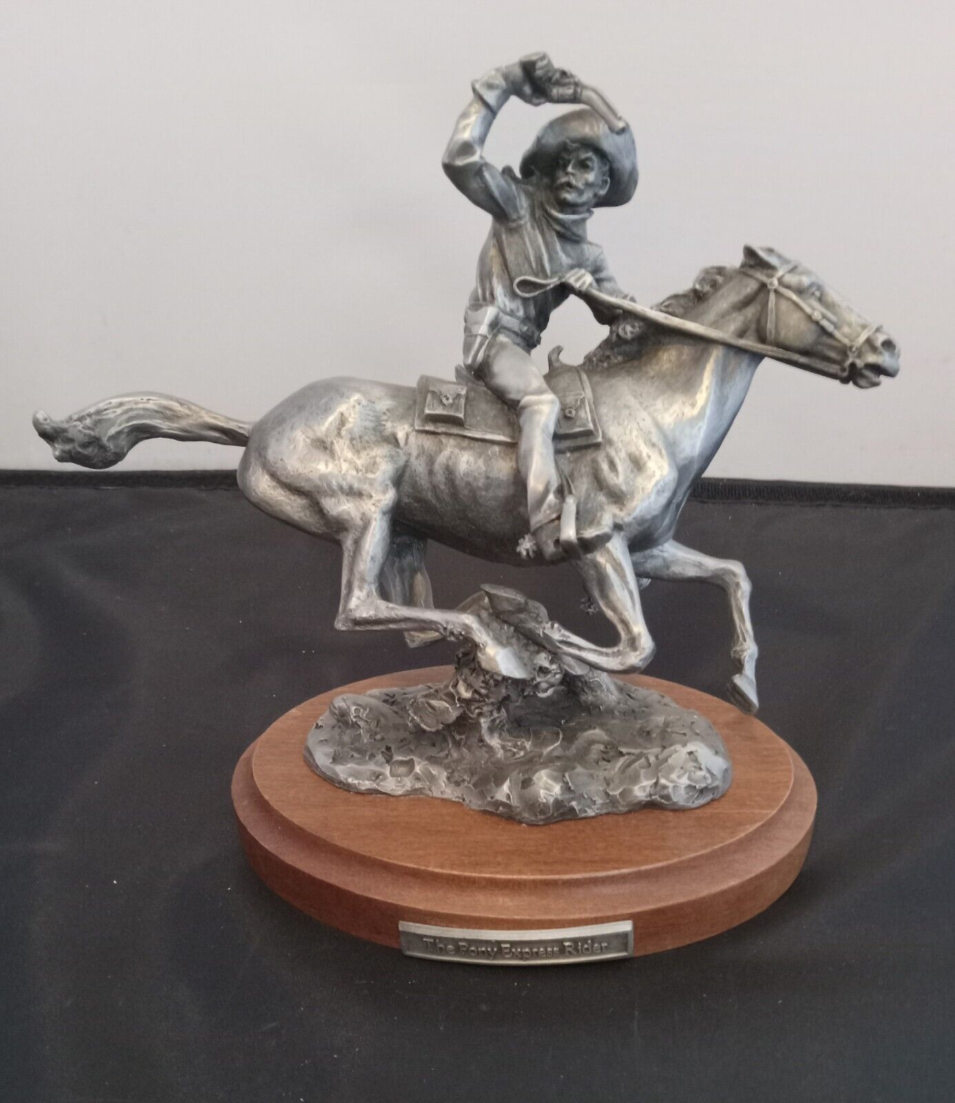 Danbury Mint Pewter Pony Express Rider 1988