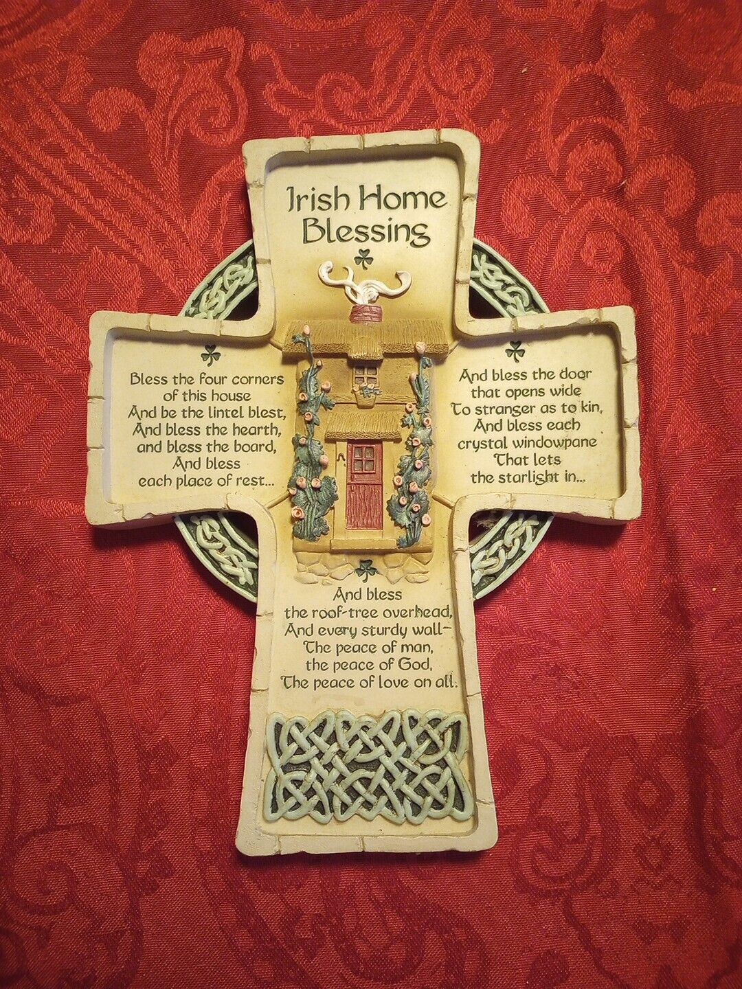  Religious,Irish Home Blessing Cross Gray 6.5 X 8.5