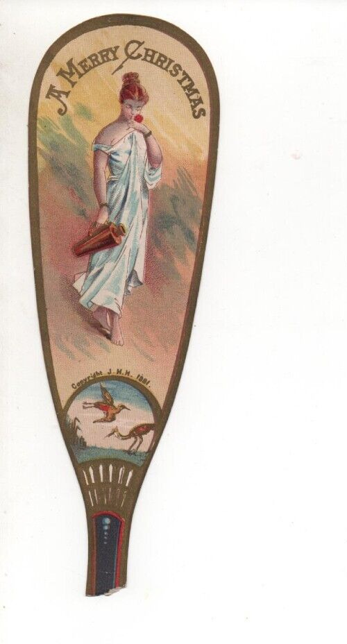 Wanamaker & Brown Victorian Trade Card Merry Christmas 1881