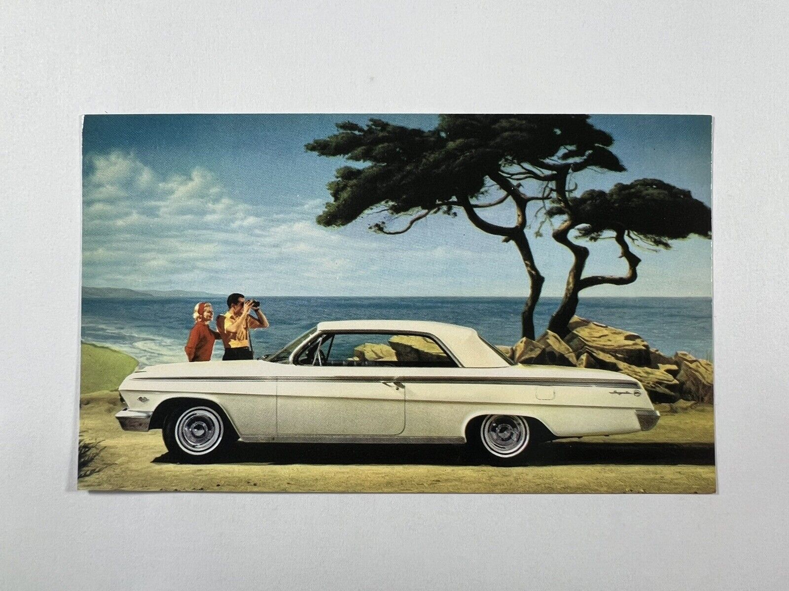 Original 1962 Postcard Chevrolet Impala Sport Coupe