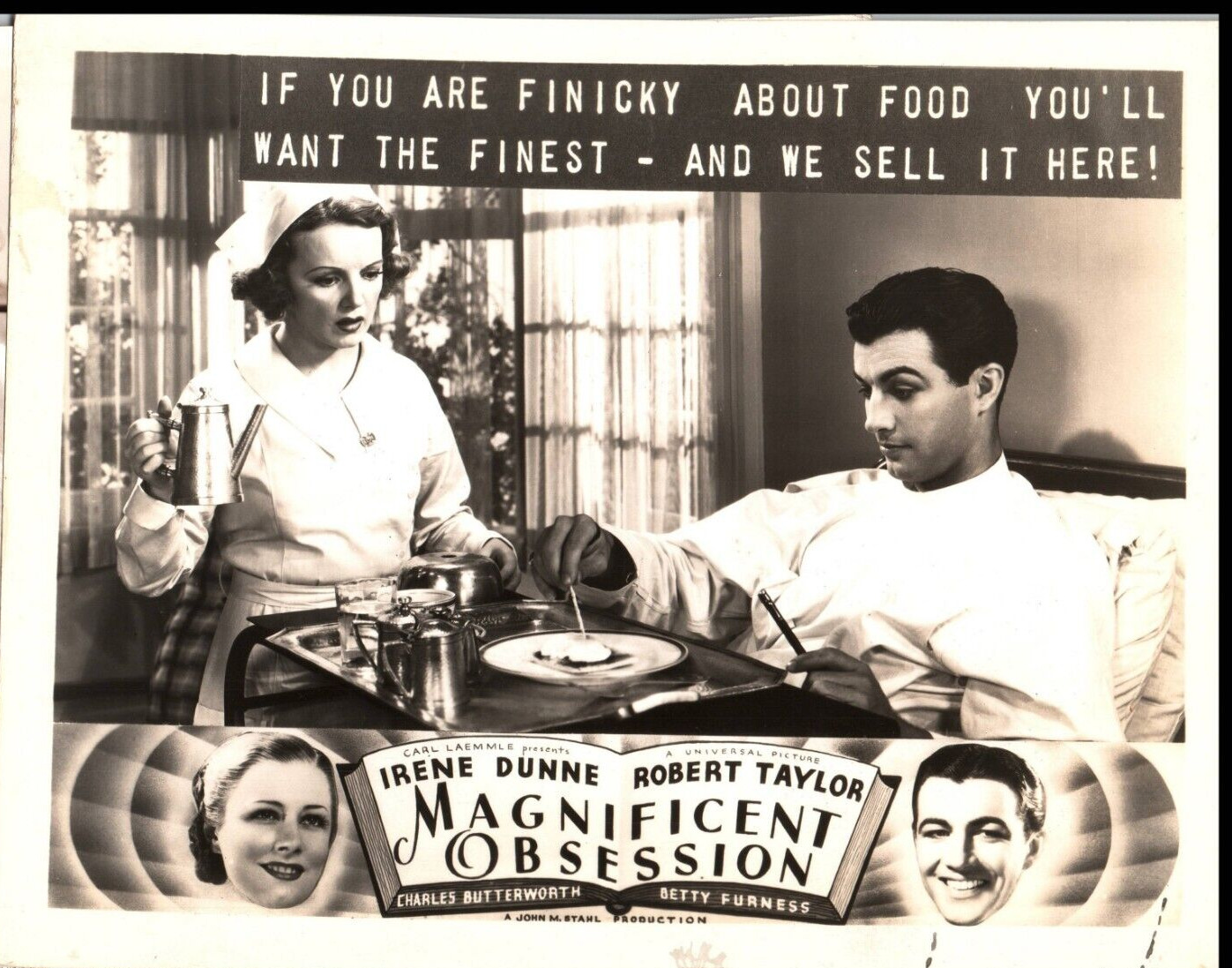 IRENE DUNNE + ROBERT TAYLOR IN MAGNIFICENT OBSESSION (1935) ORIGINAL PHOTO E 25