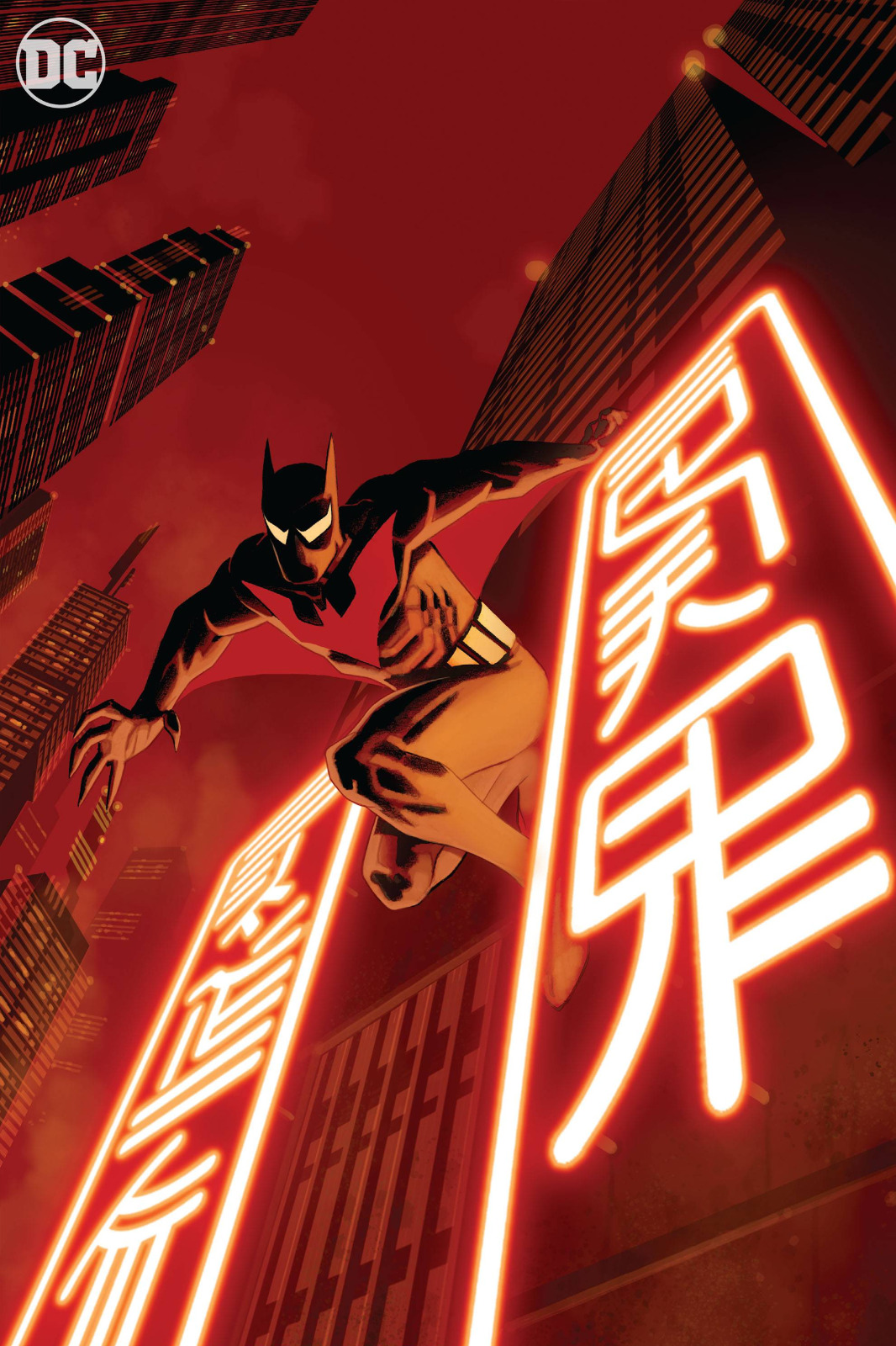 Batman Beyond Japanese Neon Sign Cover Poster 24x36 Inches 