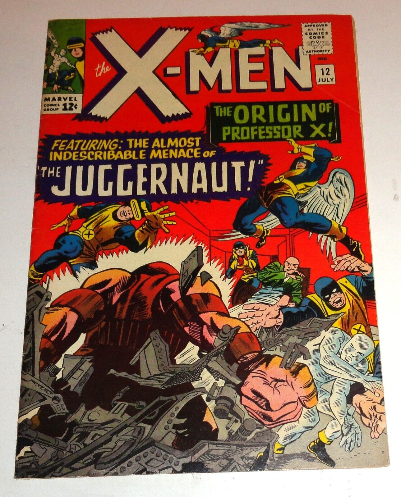 X-MEN #12 KEY ISSUE FIRST APP JUGGERNAUT NICELY RED 6.0/6.5 1965 BRIGHT AND CLEA