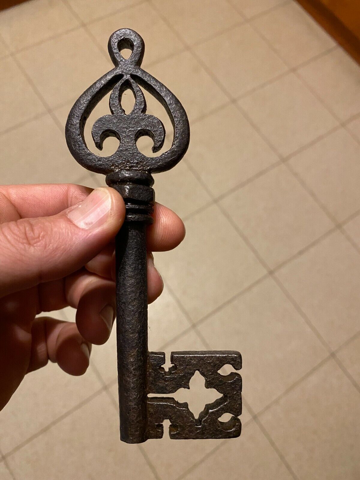Antique Renaissance collectible rare key probably from 16th-17th 