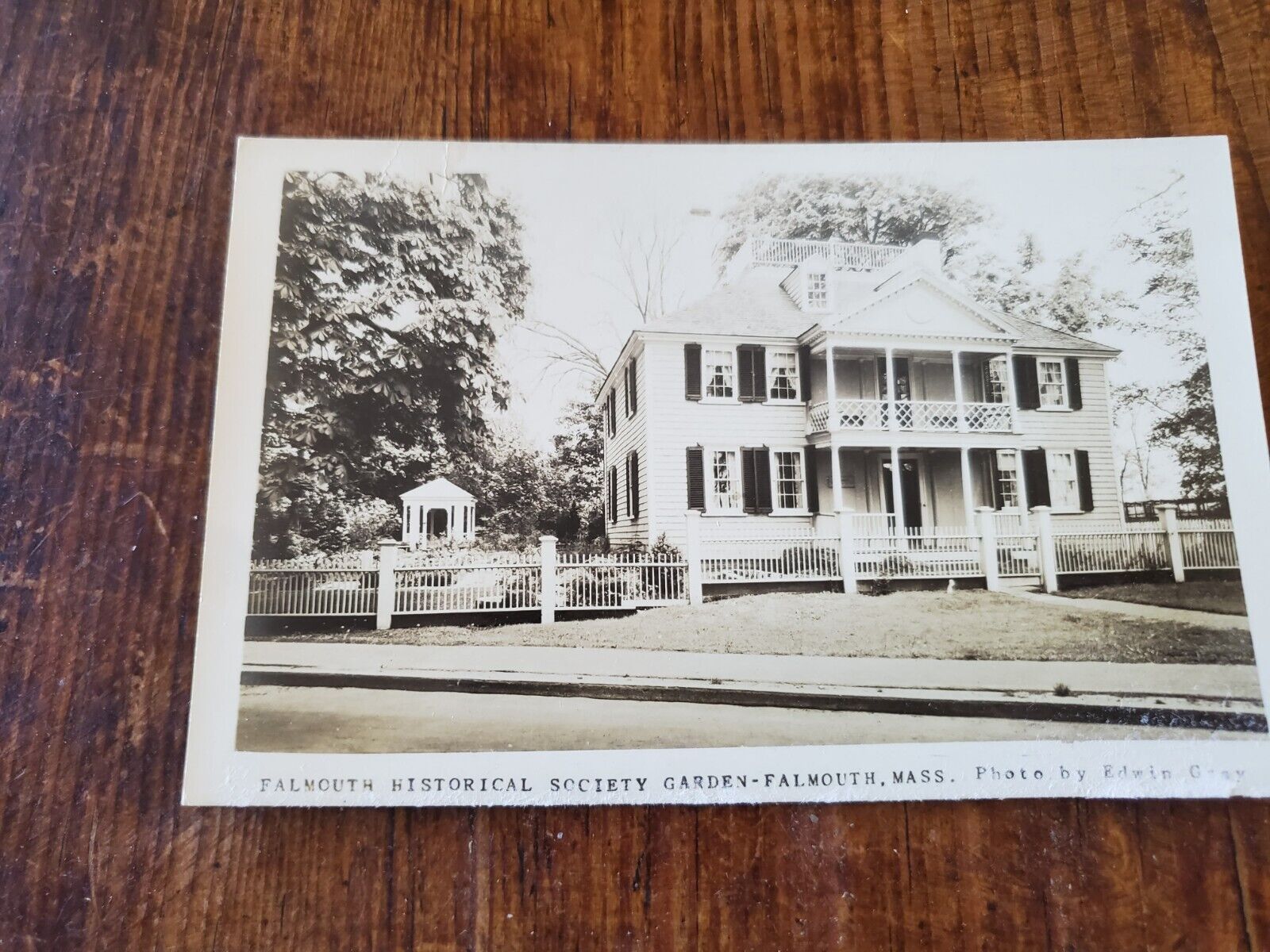 Vintage RPPC Postcard Photo Falmouth Historical Society Garden Club Bx1-6