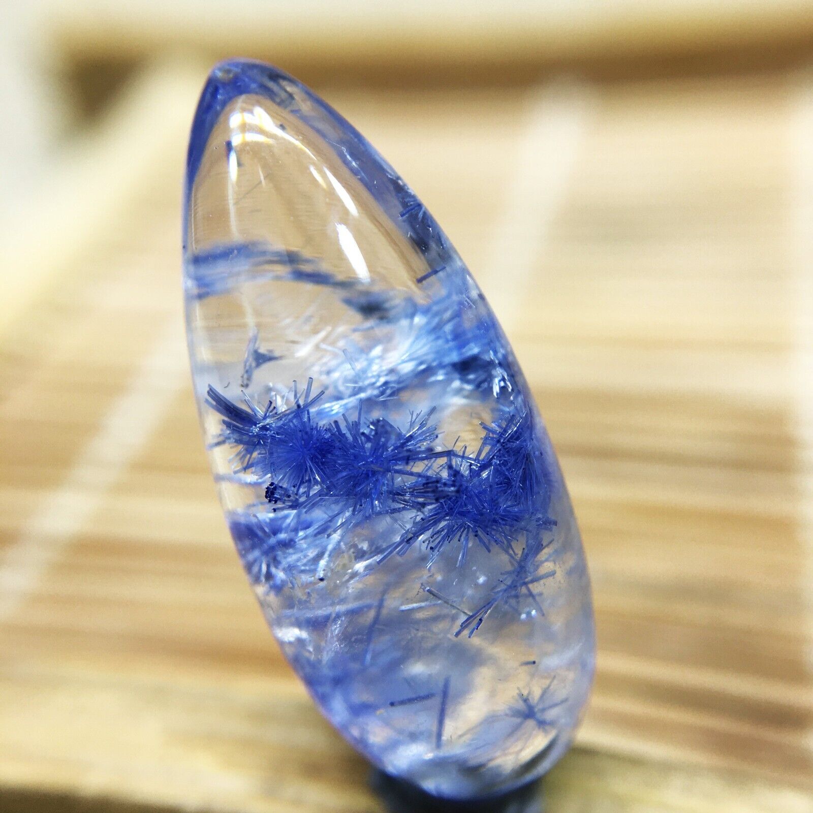 10.4Ct Very Rare NATURAL Beautiful Blue Dumortierite Quartz Crystal Pendant