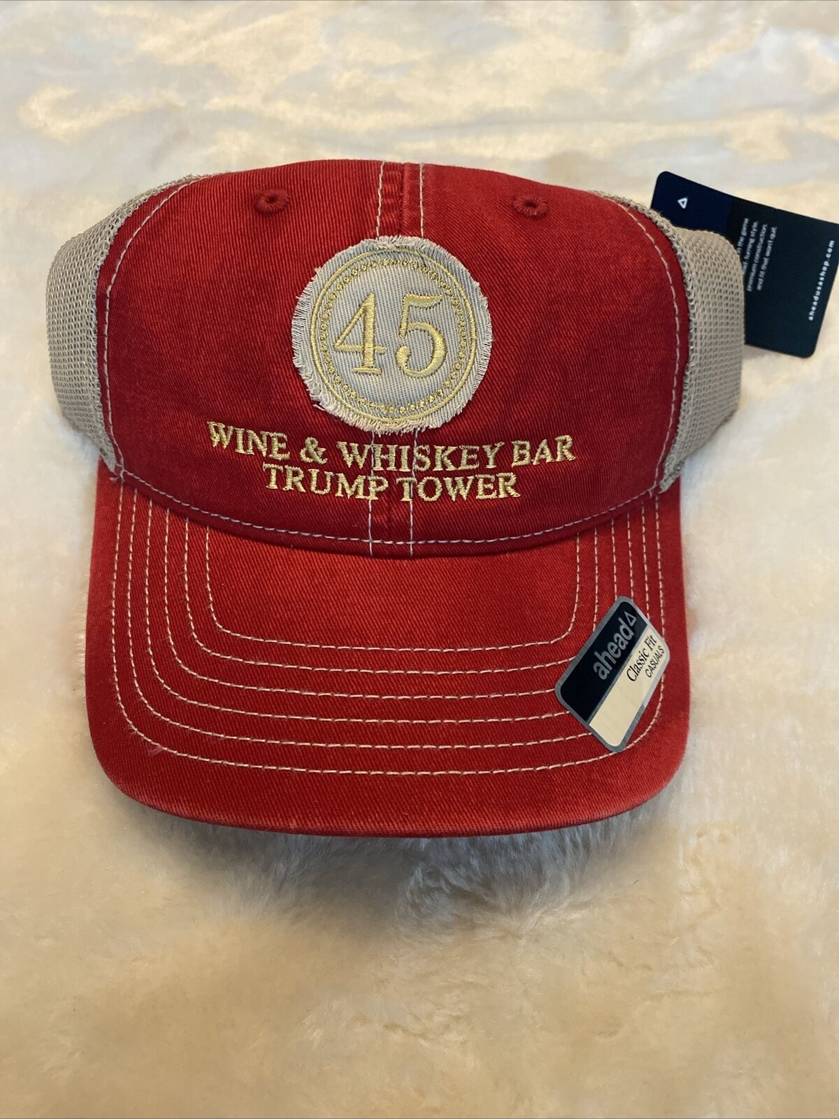 Trump Tower 45th President Red Hat Wine Whiskey Bar Not Available Public RARE