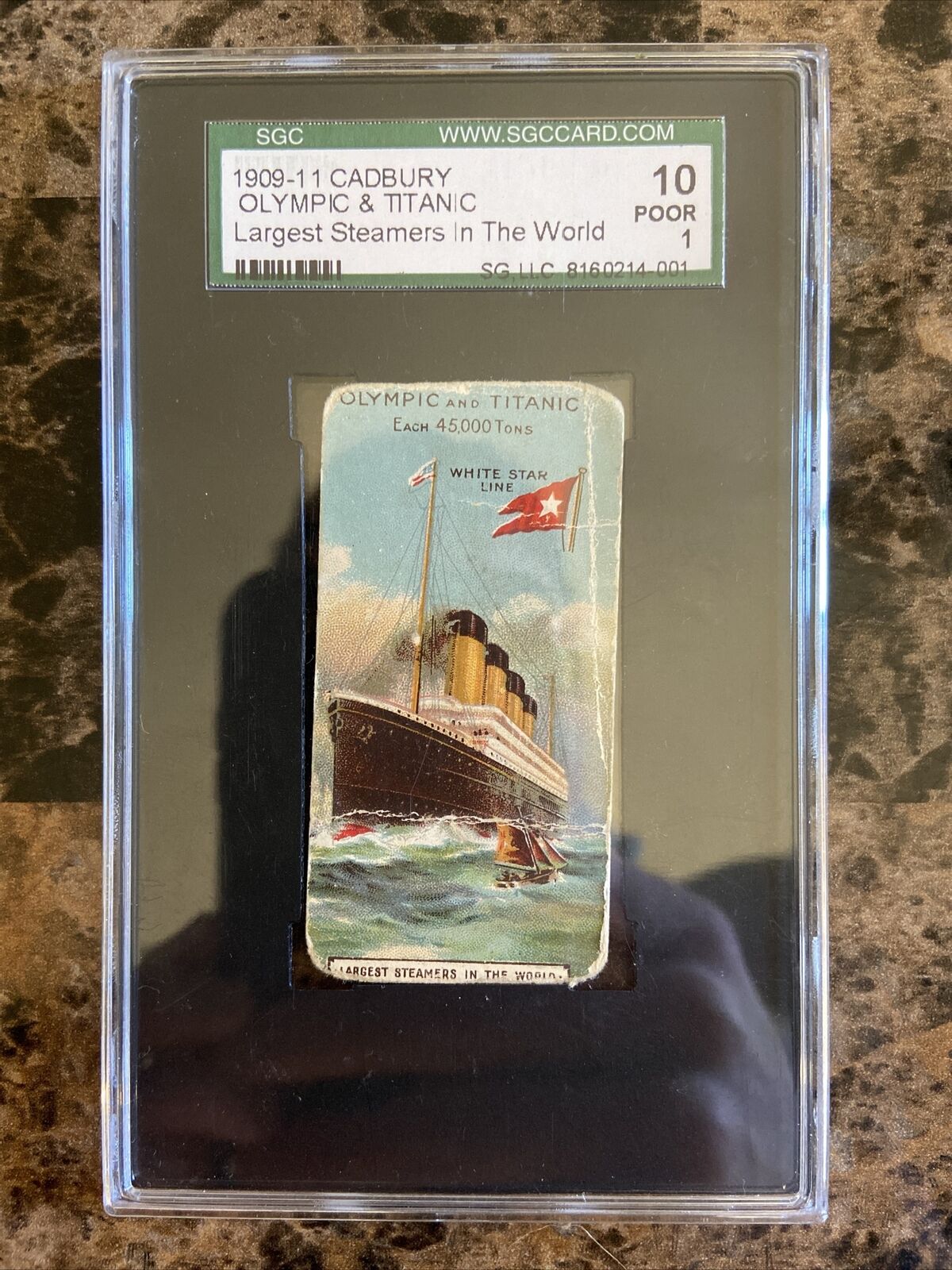 1909-1911 Titanic, Cadbury Chocolates \