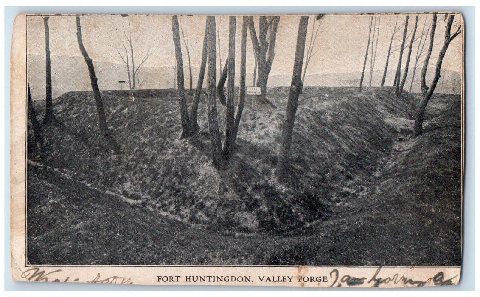 1907 Fort Huntingdon Valley Forge Pennsylvania PA Berwyn PA Postcard