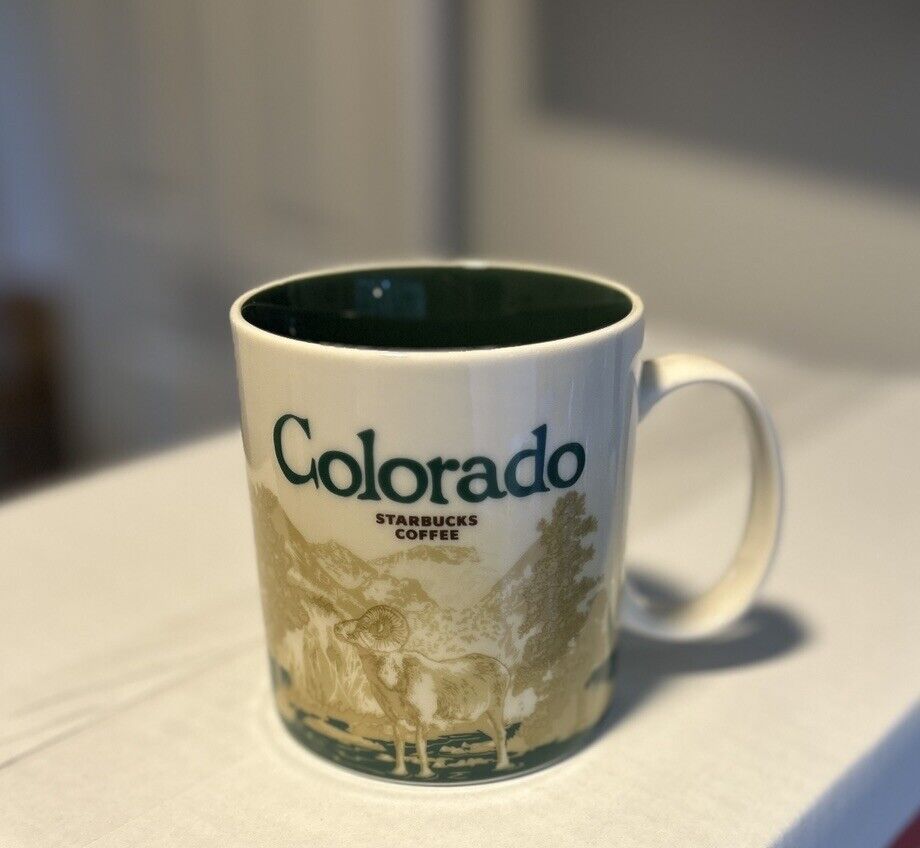 Starbucks Coffee 2012 Colorado Mug 16oz Cup Skiing