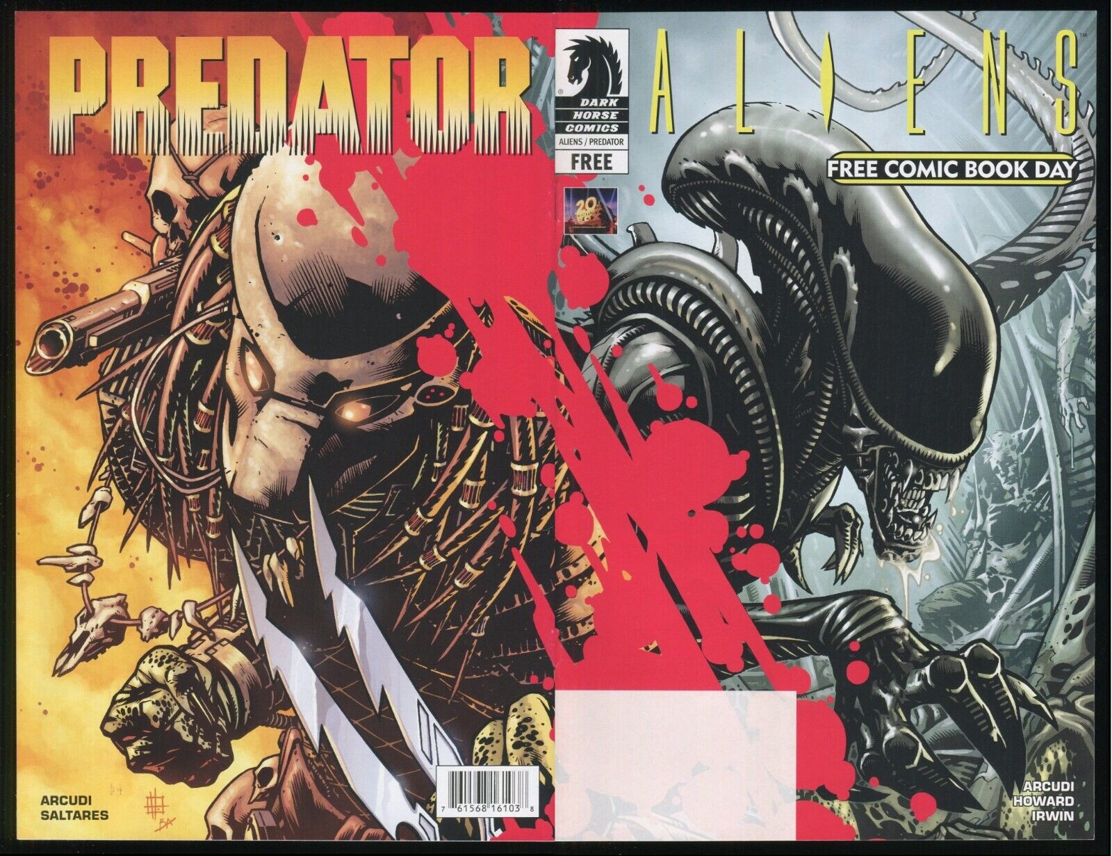 Aliens Predator 2009 FCBD Free Comic Book Day w/ Centerfold Poster Xenomorph AvP