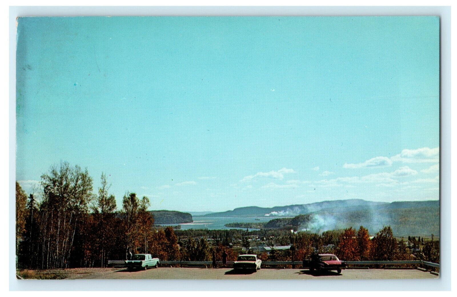 c1960's Lake Superior Route Trans Canada Highway 17 Ontario Nipigon Postcard