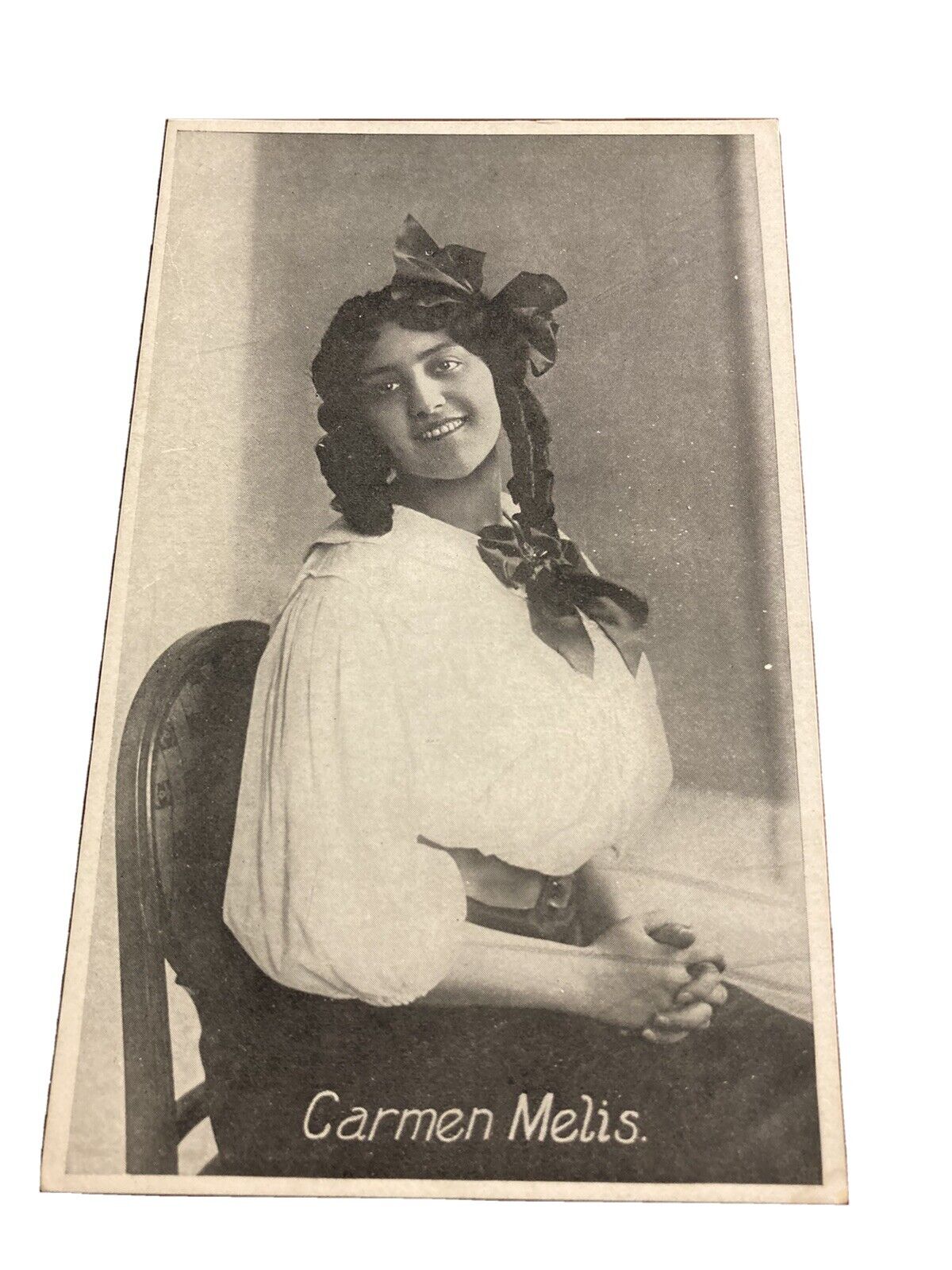 Carmen Melis December 4 1911 Repertoire Thais Tosca La Boheme Postcard