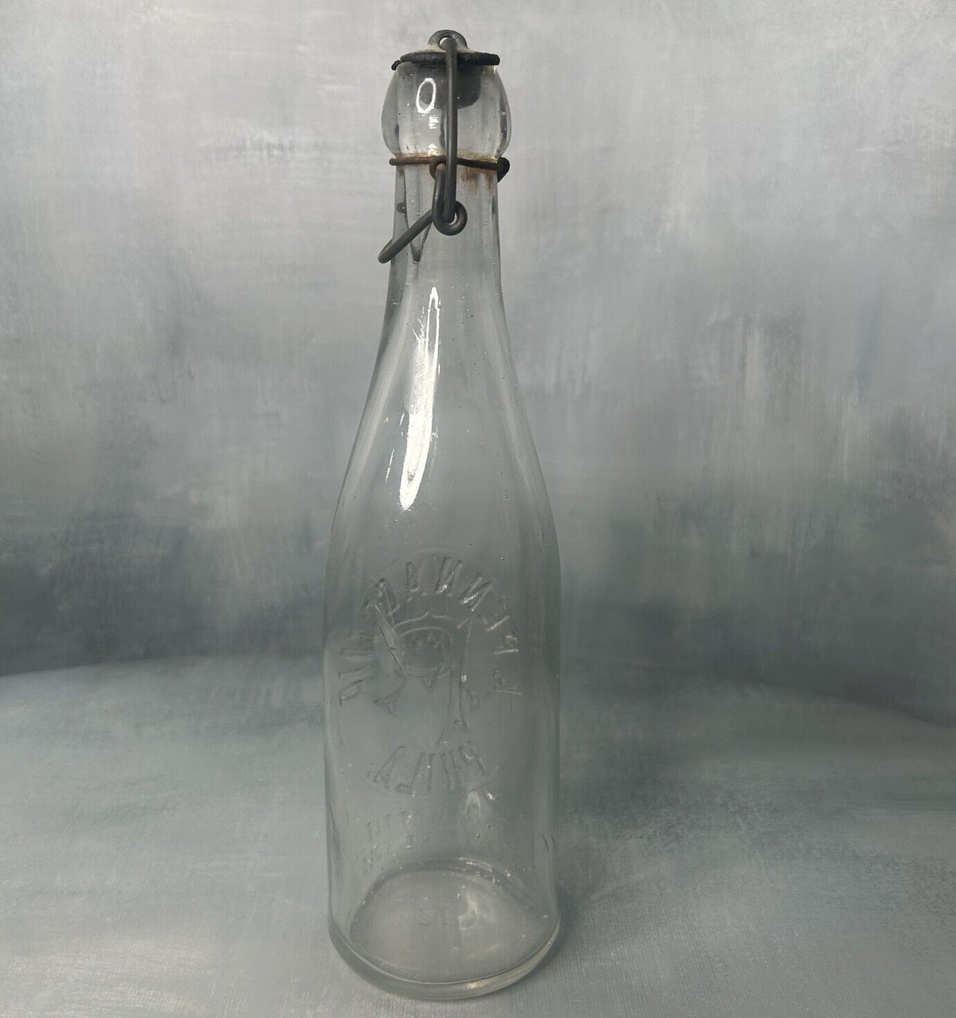 A. Pennacchio Phila Clear Glass Bottle \