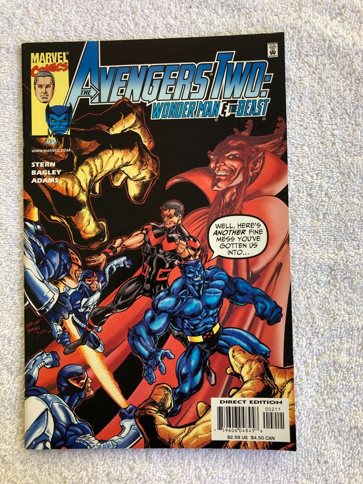 Avengers Two Wonder Man and the Beast #2 (Jun 2000, Marvel) VF+ 8.5