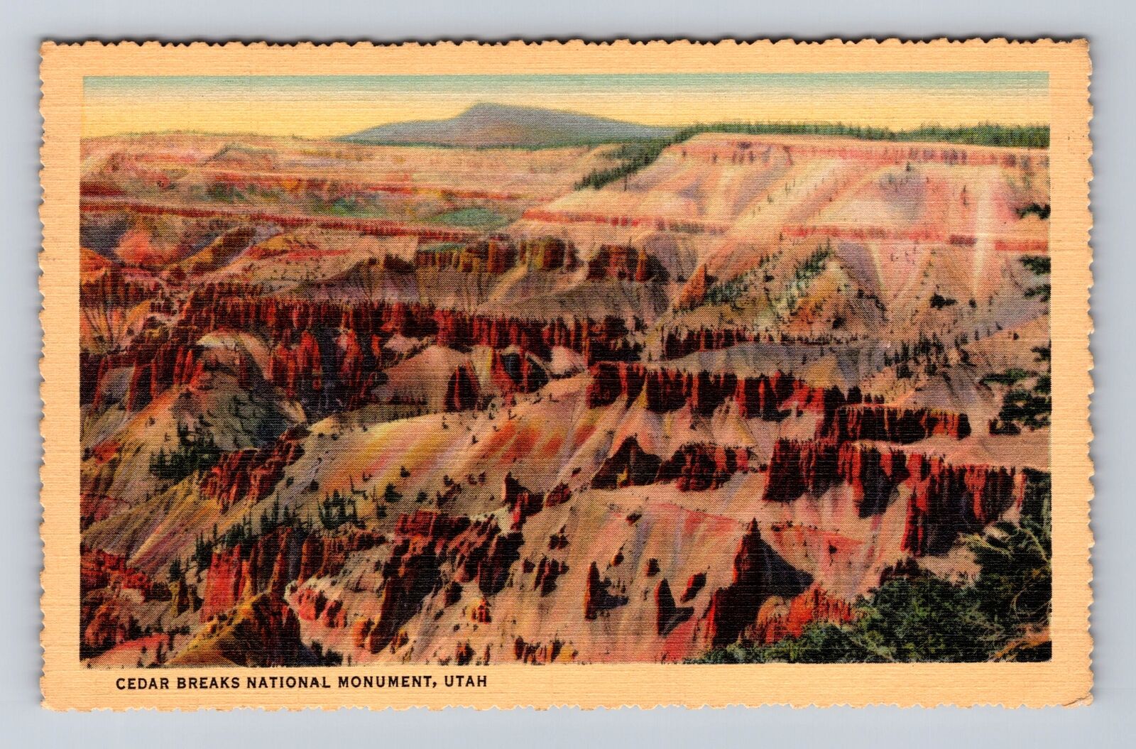 UT-Utah, Cedar Breaks National Monument, Antique, Vintage c1947 Postcard