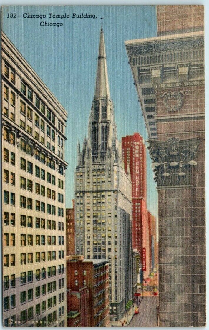 Postcard - Chicago Temple Building - Chicago, Illinois