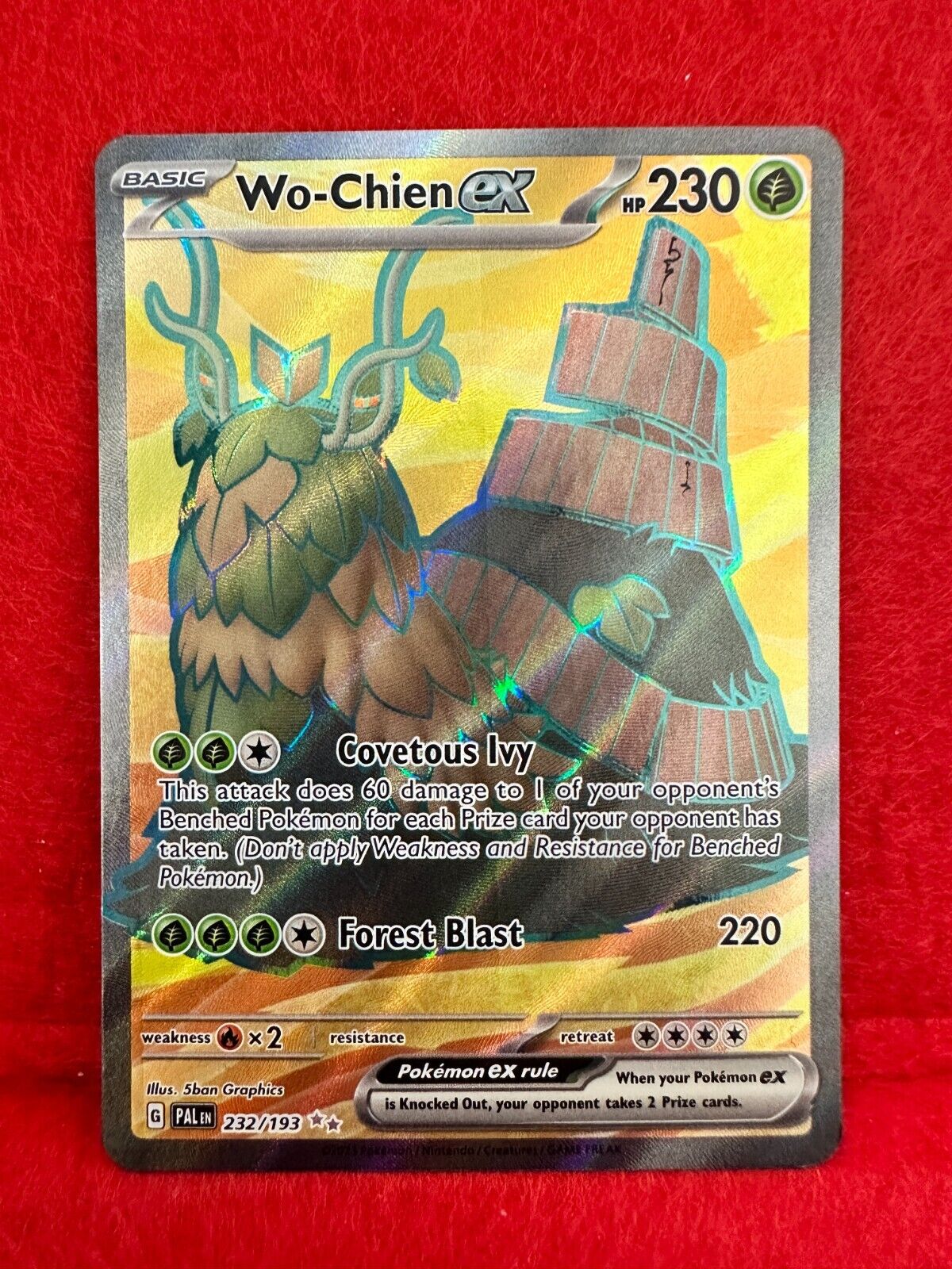 Wo-Chien Ex 232/193, Paldea Evolved, Pokemon, NM